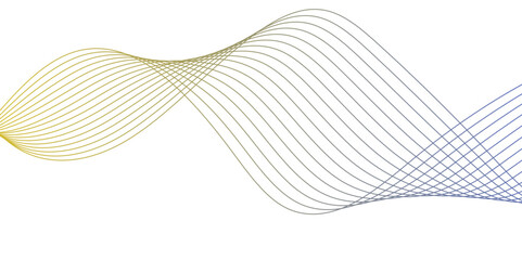 Fototapeta premium Wave modern stream transparent background.Abstract green waves background, Abstract green wavy lines.Digital energy waves technology concept. Background lines wave abstract stripe design.