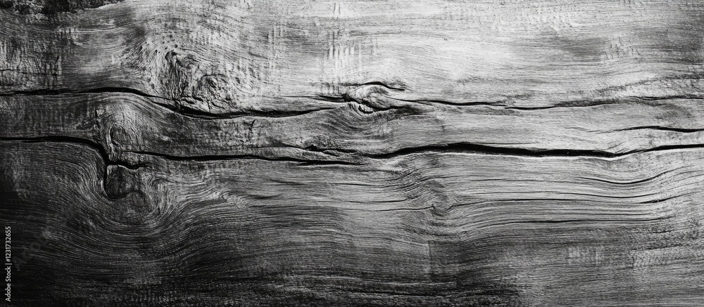 Poster black and white textured wooden surface showcasing unique patterns and natural characteristics with 