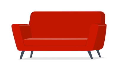 red sofa chair good quality and design