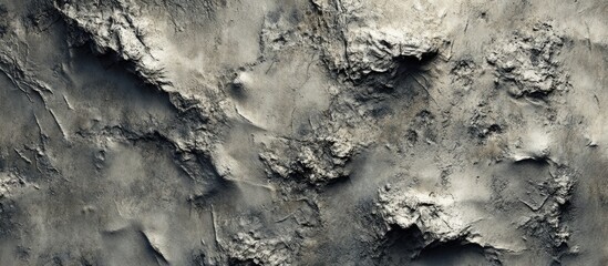 Textured aerial view of cement surface with gray tones showcasing unique patterns and variations ideal for background in creative projects