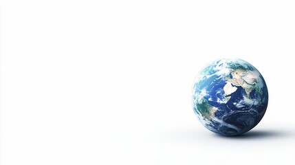 Obraz premium Global planet earth, isolated on white background, copy space, environmental concept