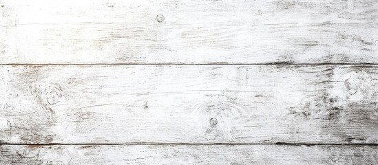Obraz premium Whitewashed wooden texture with subtle gray streaks, horizontal planks arranged evenly, ideal for backgrounds or rustic designs.
