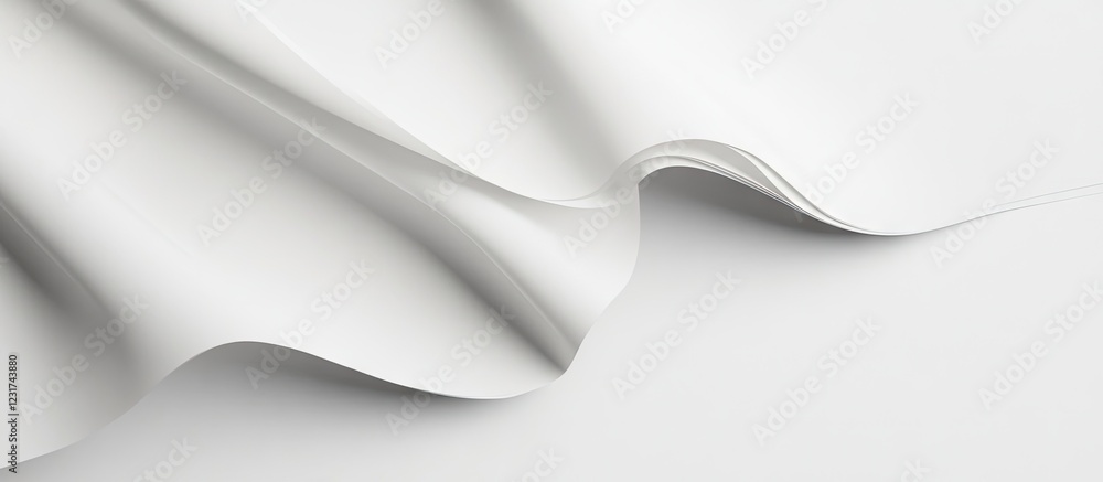 Poster white textured paper sheets cascading softly on a light background ideal for showcasing designs and 