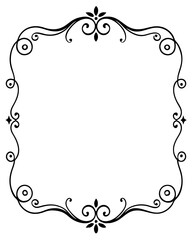 Decorative vintage frames frame with ornament