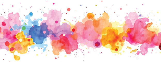 Holi colorful abstract liquid watercolor background with artistic, paint, splashes, grunge, splatter, texture, powder, Artwork for creative banner, card, template, effect, ink, blot design vector