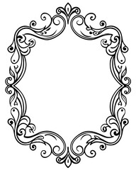 Decorative vintage frames frame with ornament
