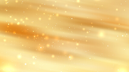 Obraz premium Golden light streaks and glowing particles form a radiant background..