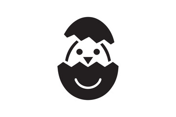 Best Chick Hatch Surprise icon vector, silhouette, illustration