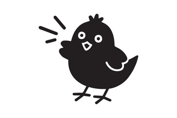 Best Chick Hatch Surprise icon vector, silhouette, illustration