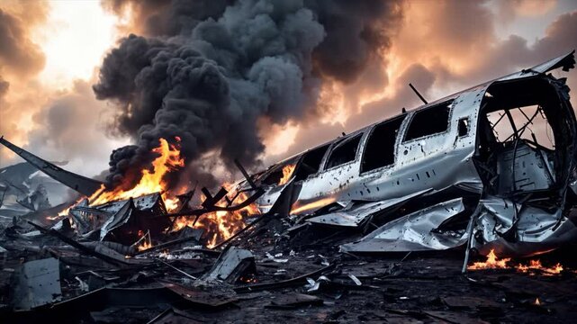 A passenger plane crash. 03.