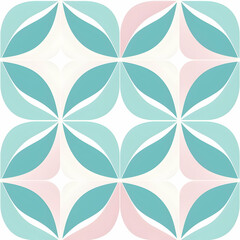 Seamless minimalist pastel waves pattern design abstract art graphic background modern aesthetic symmetrical flow
