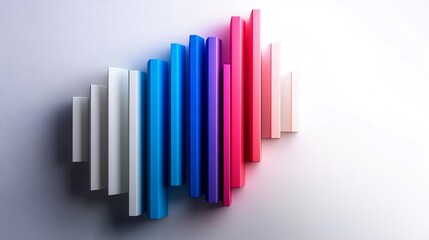 Obraz premium Abstract Colorful 3D Geometric Shapes Design