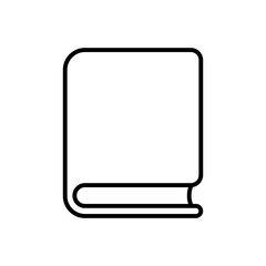 Book icon. Notebook on white background.