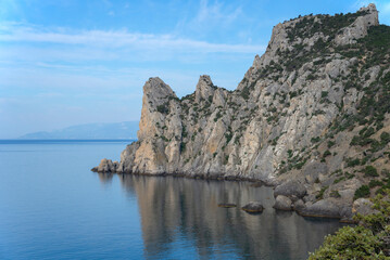 Mount Karaul-Both. Blue (Tsar) bay, Novy Svet settlement, Crimea