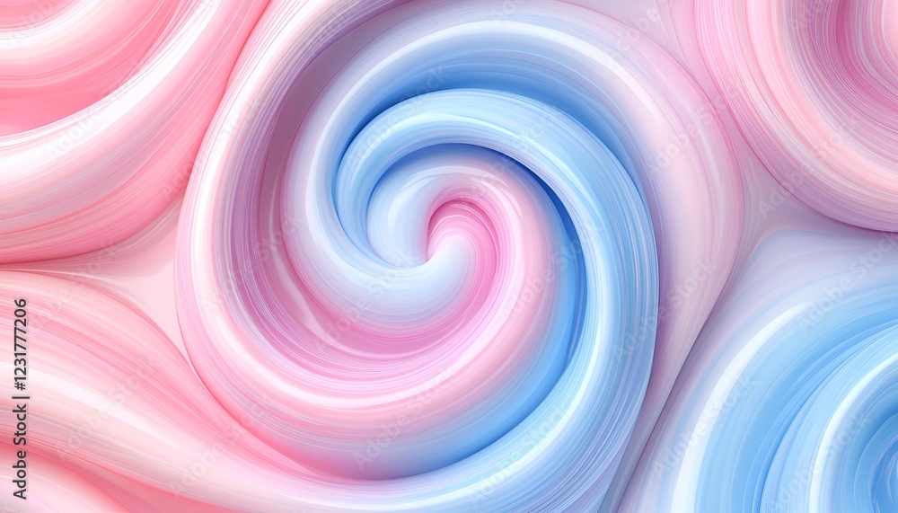 Wall mural abstract pastel swirls creating a whimsical and dreamlike visual with soft blurred edges