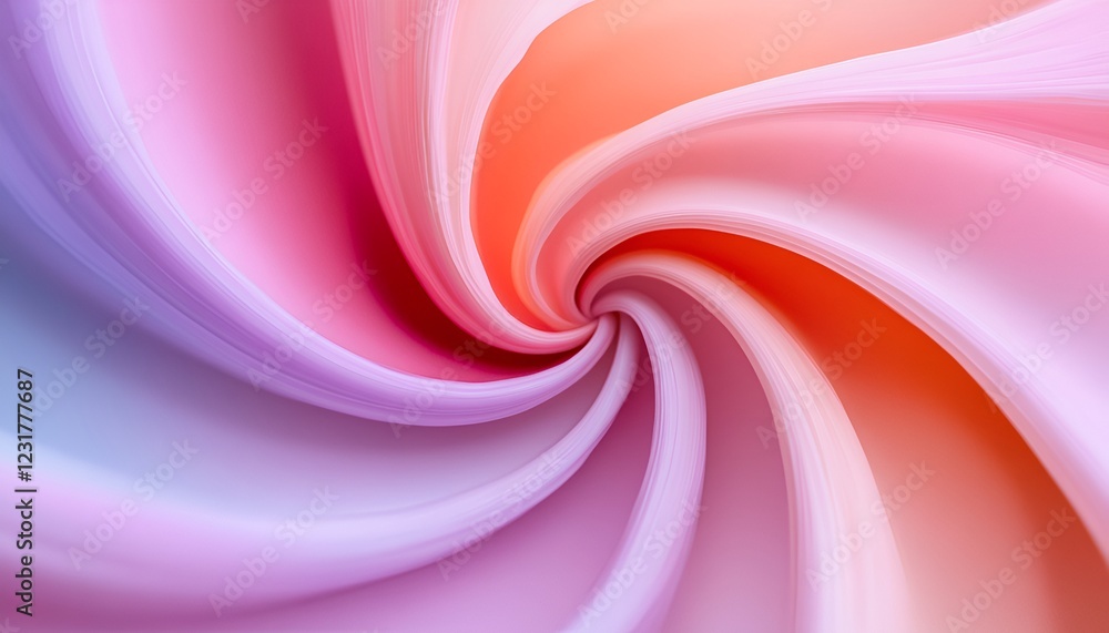 Sticker abstract pastel swirls creating a whimsical and dreamlike visual with soft blurred edges