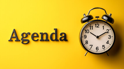 Engaging agenda for effective time management and planning