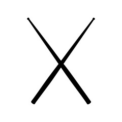 Crossed pool cue stick silhouette icon vector illustration design on white background.