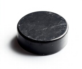 A black object with a hole in the middle