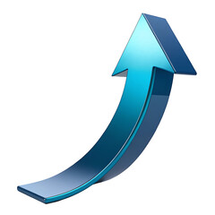 A 3d arrow  illustration on white background