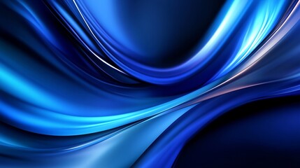 Abstract Blue Swirls: A Symphony of Color and Light