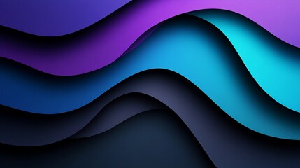 Fototapeta premium Abstract Colorful Waves: A Serene Digital Art Piece
