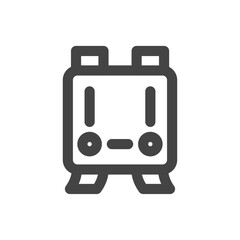 線画学校道具関連の単品アイコン　ランドセル