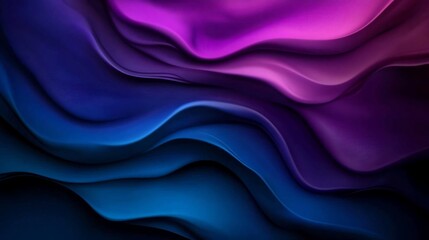 Obraz premium Abstract Purple and Blue Waves: A Digital Art Piece