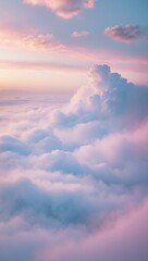 Obraz premium Serene Pastel Sunset Clouds