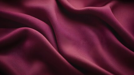 Obraz premium Rich burgundy fabric draped elegantly captures light and texture