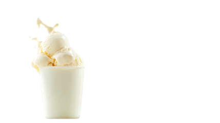 Glass of creamy milk with spoon, a refreshing and nutritious dairy delight refreshing