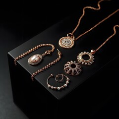 Feminine Elegance Aerial Display of Women's Accessories