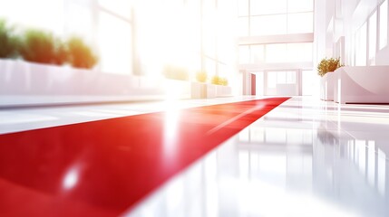 Luxury VIP seating area with red carpet, showcasing an exclusive and elegant atmosphere for premium events and sophisticated gatherings