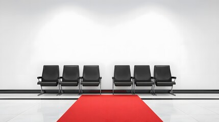 Luxury VIP seating area with red carpet, showcasing an exclusive and elegant atmosphere for premium events and sophisticated gatherings