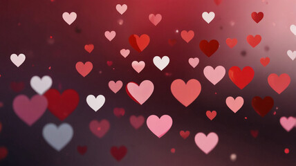 Obraz premium valentine hearts background