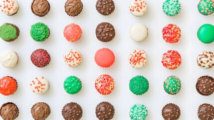 Colorful processed foods arranged on white surface, showcasing modern dietary habits and the impact of convenience on nutrition and lifestyle choices