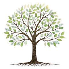 Fototapeta premium tree with green leaves