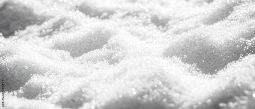 Poster granular packed snow overlay with contrasting dark background in experimental art style