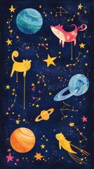 Cosmic Creatures Play Among Planets and Stars
