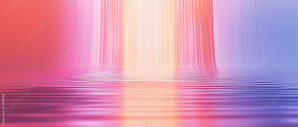 Aufkleber vibrant abstract representation of music with empty space for creative expression
