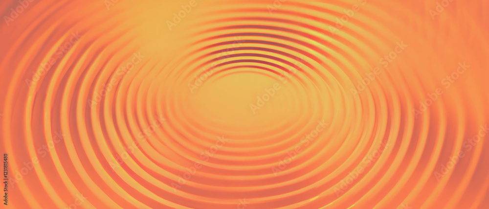 Poster exploring circular sound wave patterns against an abstract geometric backdrop in vibrant hues
