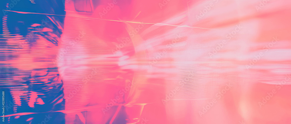 Poster exploring vibrant abstract design of cybernetic patterns and musical connections