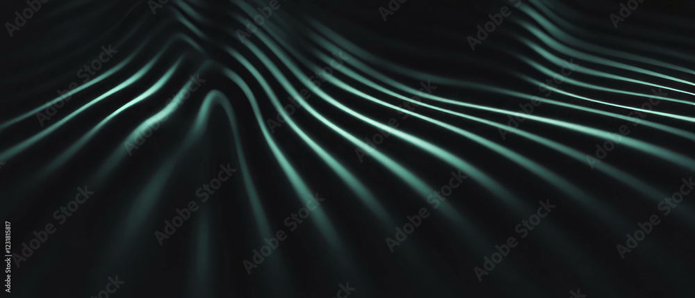 Aufkleber dark sound waves create contrast with bright focal point in abstract design