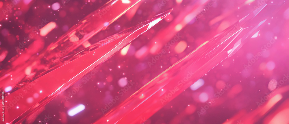 Poster dynamic particles react to rhythmic vibrations in vibrant abstract visualization