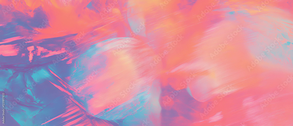 Poster exploring layers of transparent music and textured backgrounds in modern art