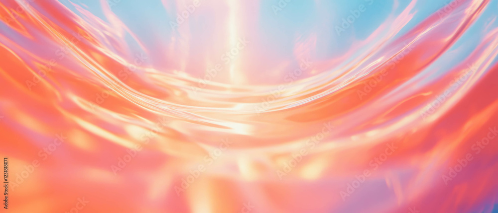 Poster vibrant waves creating an energetic backdrop for creative expression and imagination