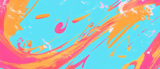 Fototapeta premium Vibrant waves of music create an abstract background for creative expression