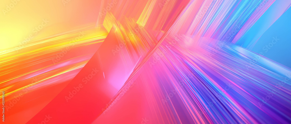 Poster vibrant audio spectrum visualized with dynamic colors for sound design applications