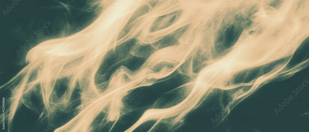 Poster abstract dust patterns create a vintage artistic design on a dark background