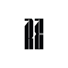 RE monogram logo design letter text name symbol monochrome logotype alphabet character simple logo